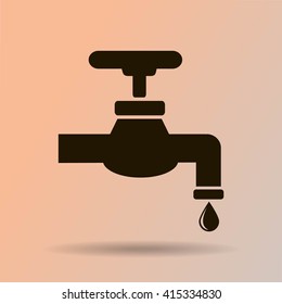 Save water sign, vector illustration