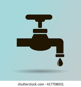 Save water sign, vector illustration