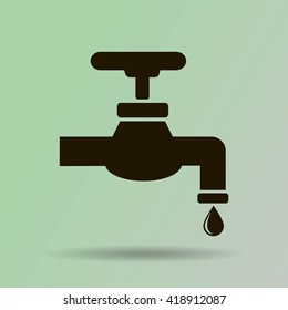 Save water sign, vector illustration
