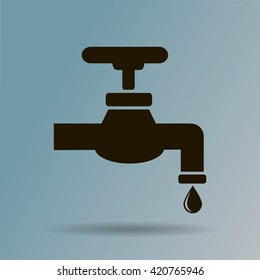 Save water sign, vector illustration