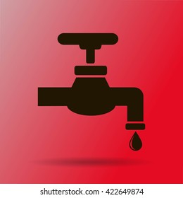 Save water sign, vector illustration