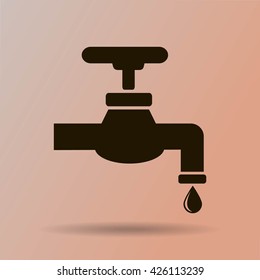 Save water sign, vector illustration