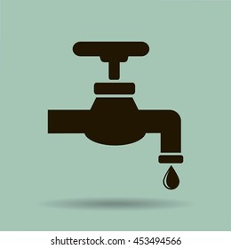 Save water sign, vector illustration