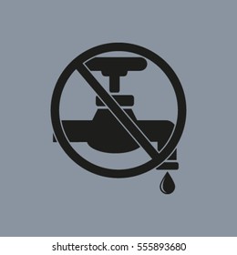 Save water sign, vector illustration