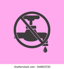 Save water sign, vector illustration