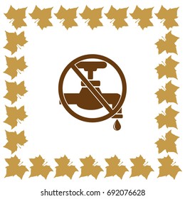 Save water sign vector illustration