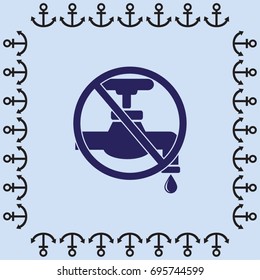 Save water sign vector illustration