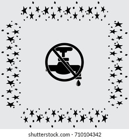 Save water sign vector illustration