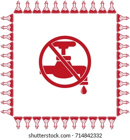 Save water sign vector illustration