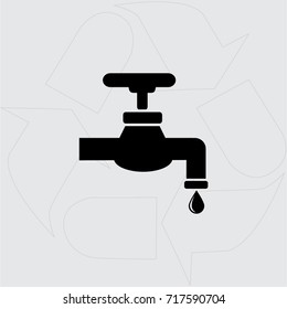 Save water sign vector illustration