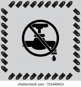 Save water sign vector illustration
