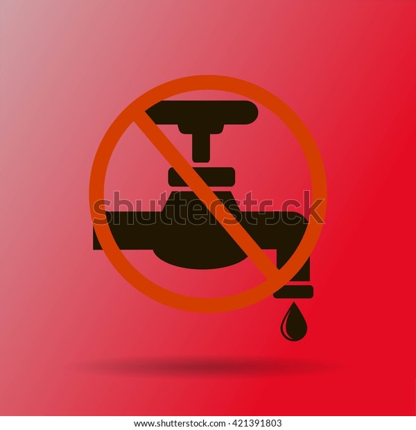 Save Water Sign Vector Illustration Stock Vector Royalty Free