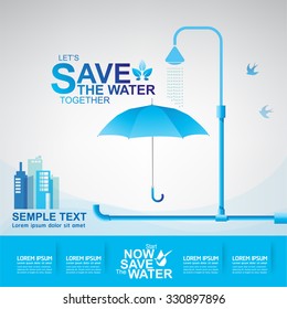 Save Water Vector