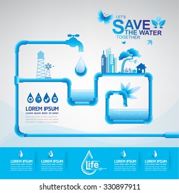 Save Water Vector