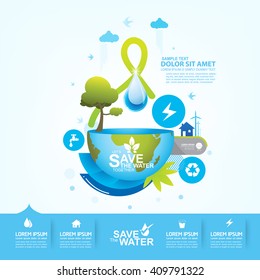 Save water vector