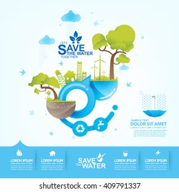 Save Water Vector