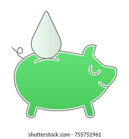 Save water vector icon