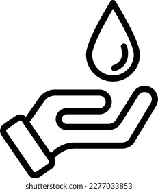 Save water Vector Icon Design Illustration