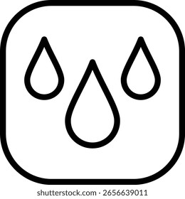 Save Water vector line icon design