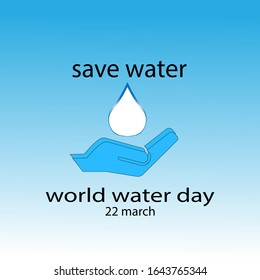 save water. world water day
