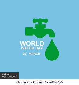 Save water, save world. Vector Illustration.