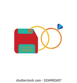 Save Wedding Logo Icon Design