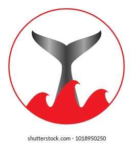 Save whales logo design. Vector,icon