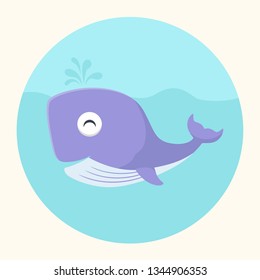 Save The Whales In Ocean Vector Image