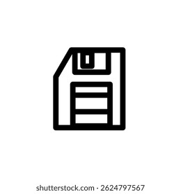 Save widget symbol icon, sign and symbol icon. Minimalist vector line art. For icon interface, desktop, web and mobile apps.