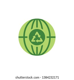 save the world, arrows colored icon. Elements of save the earth illustration icon. Signs and symbols can be used for web, logo, mobile app, UI, UX on white background