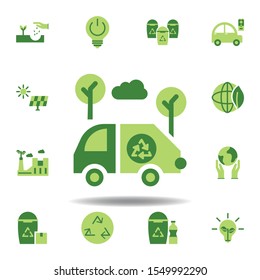 save the world, automobile colored icon. Elements of save the earth illustration icon. Signs and symbols can be used for web, logo, mobile app, UI, UX on white background