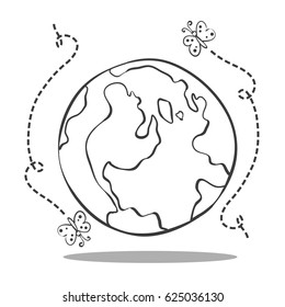 Save world from bad environment vector art