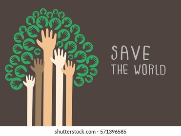 save the world by hands, we can save the world.