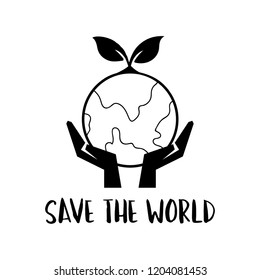 Save the world campaign illustration