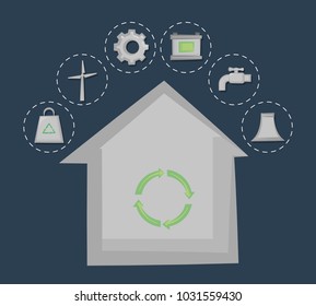 save the world and clean energy concept design