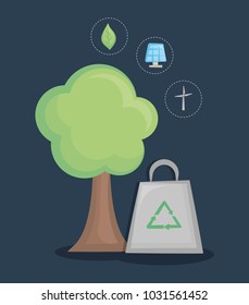save the world and clean energy concept design