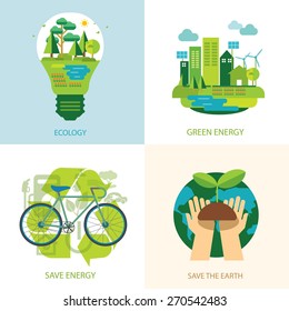 save the world and clean energy concept