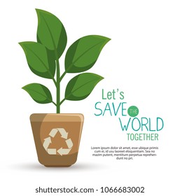 save the world concept icon