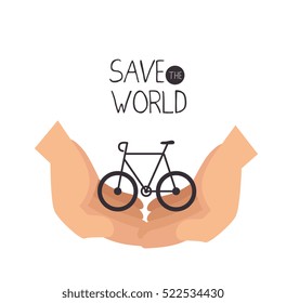 save the world concept icon