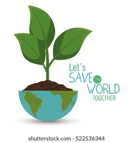save the world concept icon