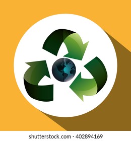 Save world design, vector illustration