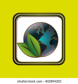 Save world design, vector illustration