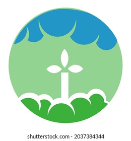 save the world. save the earth. concept vector illustration. green world.