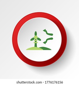save the world, ecology and environment colored button. Elements of save the earth. Signs and symbols can be used for web, logo, mobile app, UI, UX