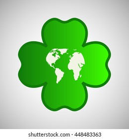 save world ecology green concept, vector illustration