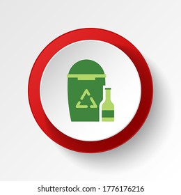save the world, glass container colored button. Elements of save the earth. Signs and symbols can be used for web, logo, mobile app, UI, UX