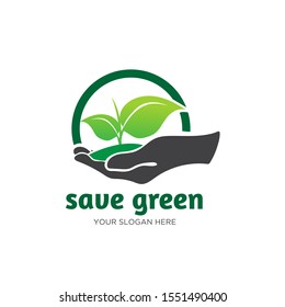 save world green logo designs