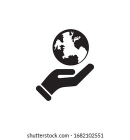 SAVE WORLD ICON , EARTH CARE ICON