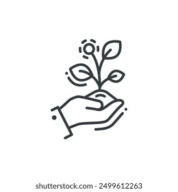Save the world icon, vector illustration