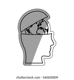 Save the world icon vector illustration graphic design
